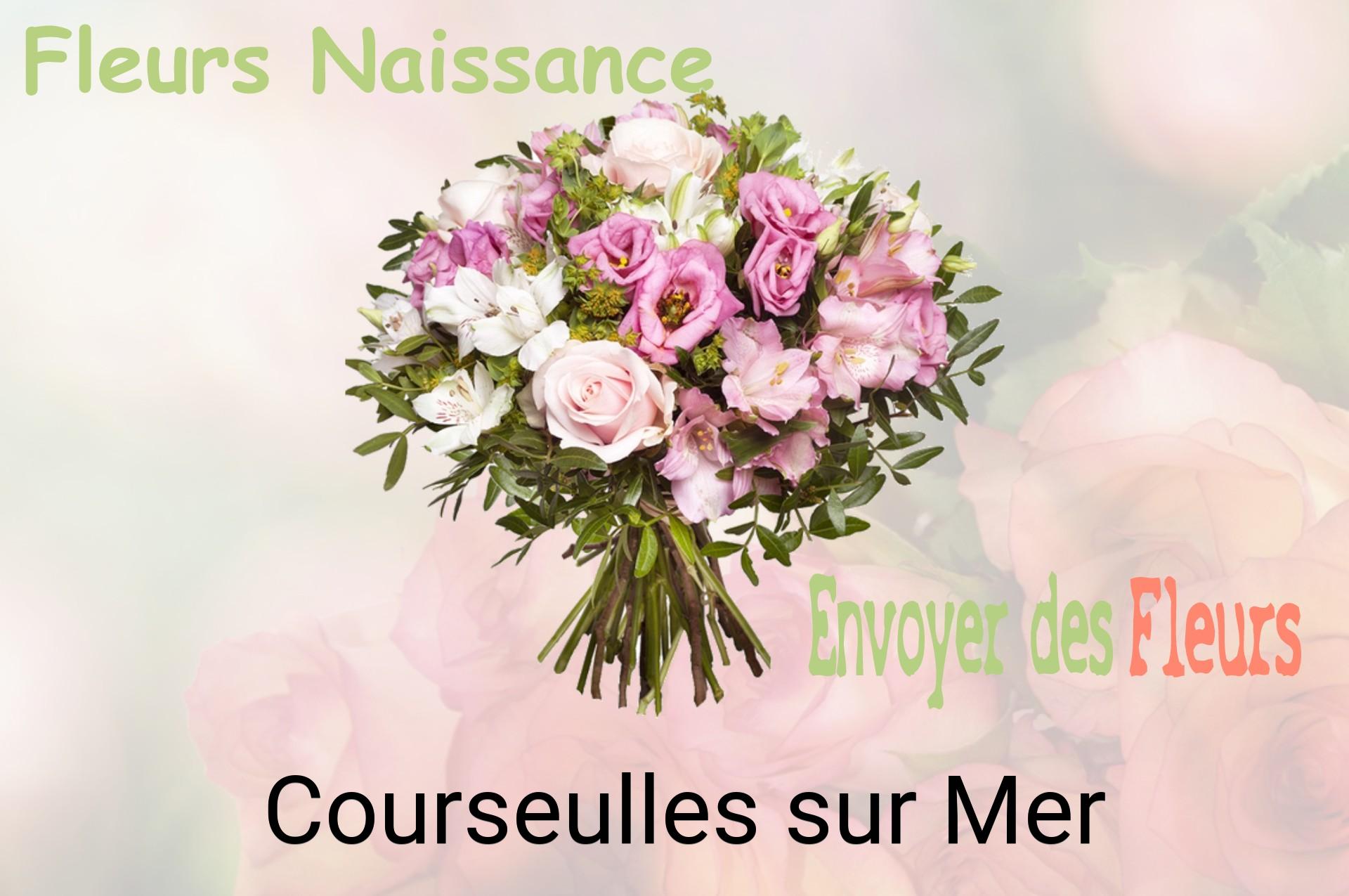 Bouquet de fleurs de naissance livré à Courseulles-sur-Mer