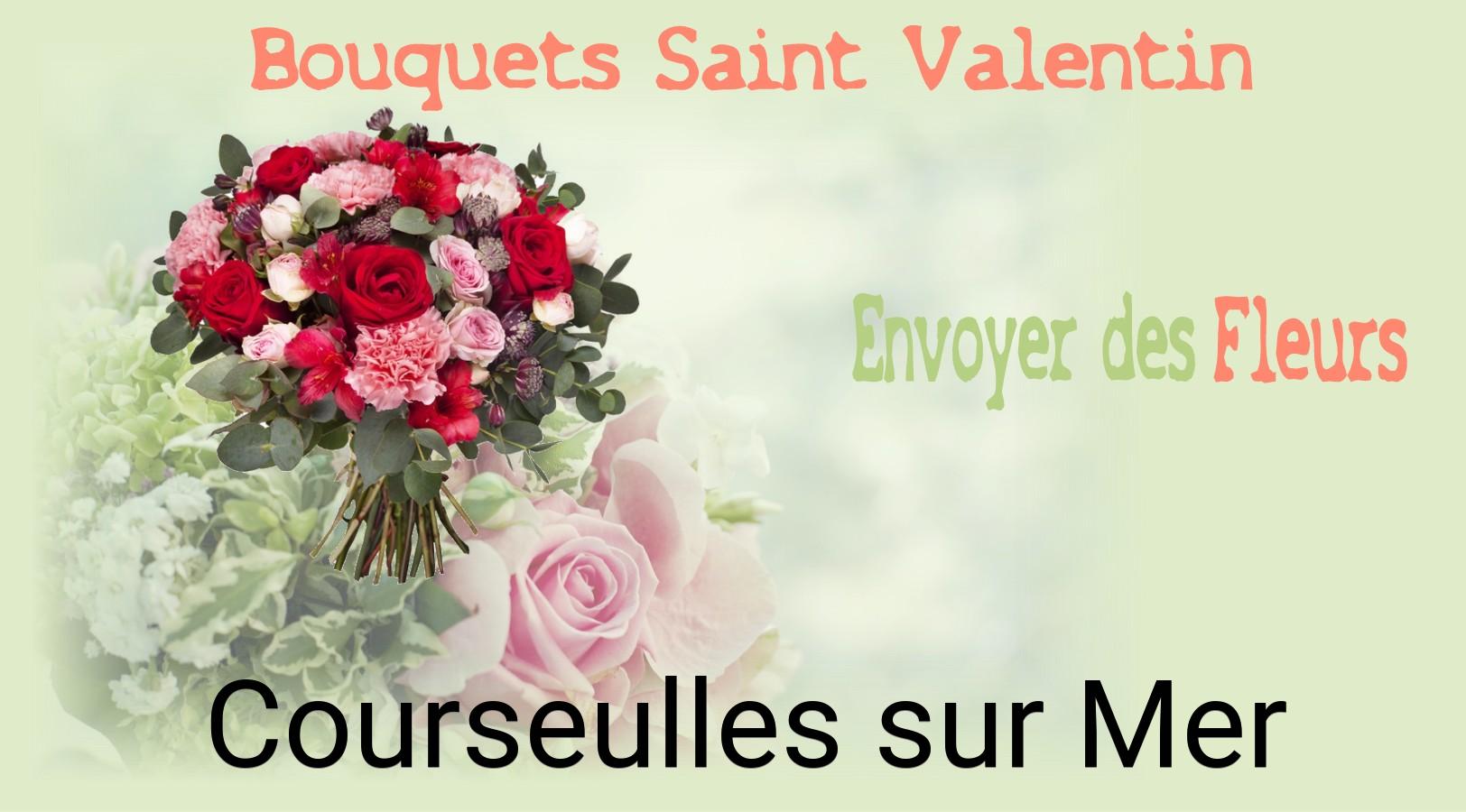 Roses de Saint-Valentin livrées à Courseulles-sur-Mer